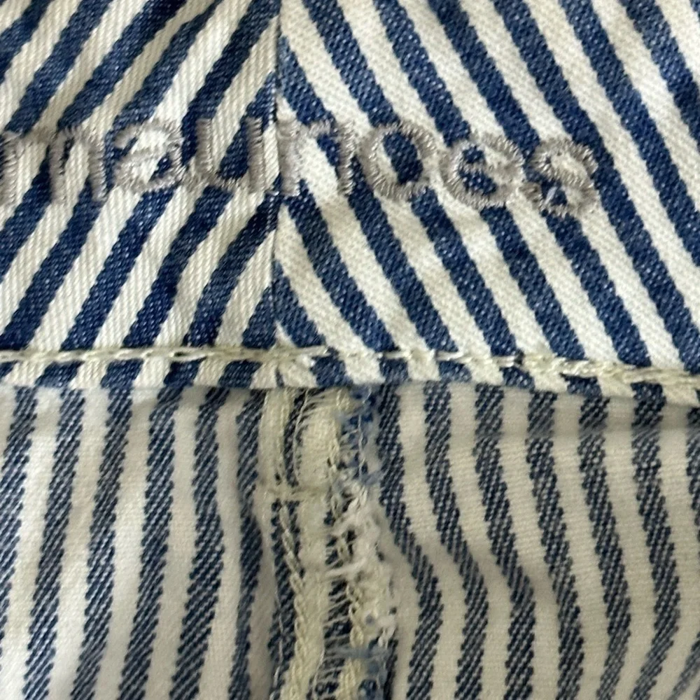 Maurice’s sz 12 skirt that measures 17” long  Described as a railroad stripe
